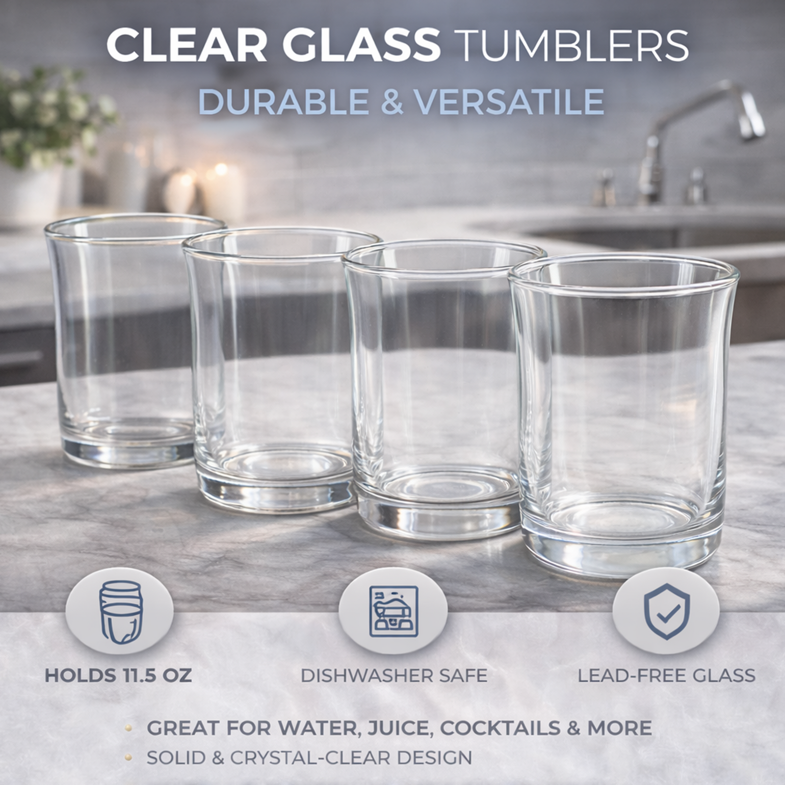 Clear Glass Tumblers